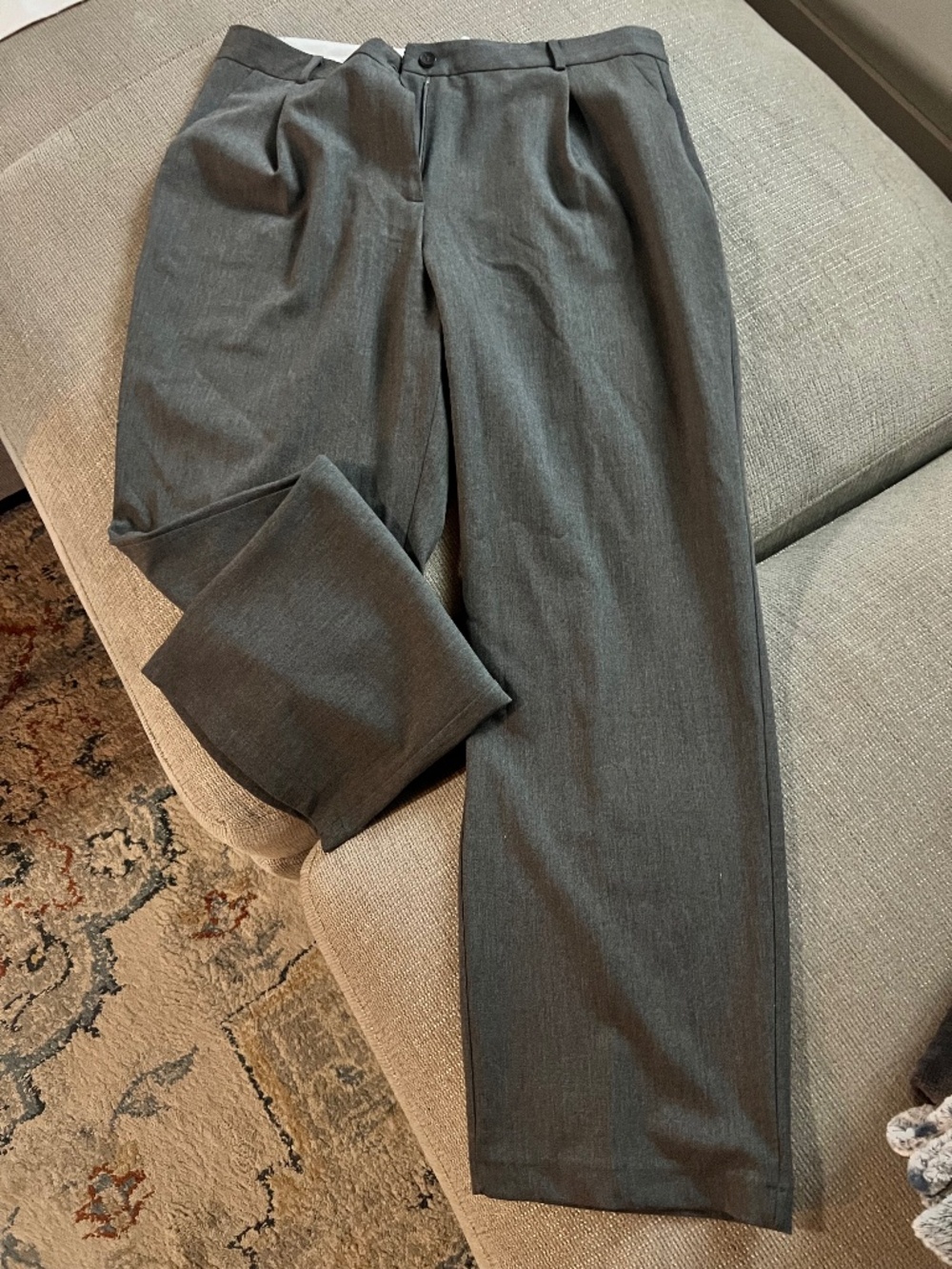 ASOS Gray Wide Leg Women's Pants, Size 10